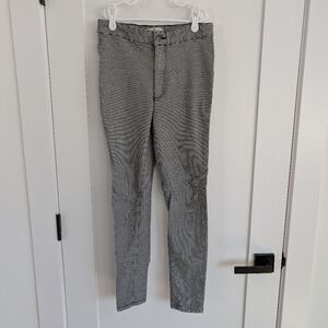 Free People We The Free Black & White Houndstooth Skinny Pants Size 27